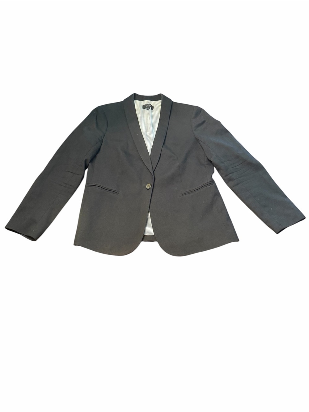 J Crew Classic Black Single-Button Blazer